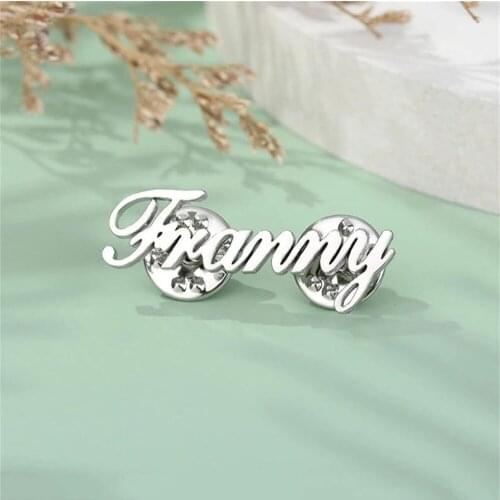 Customized Brooch Fashion Stainless Steel Ladies Brooch New Jewelry Badge Customized with Safety Pin Brooch Mens Special Gift