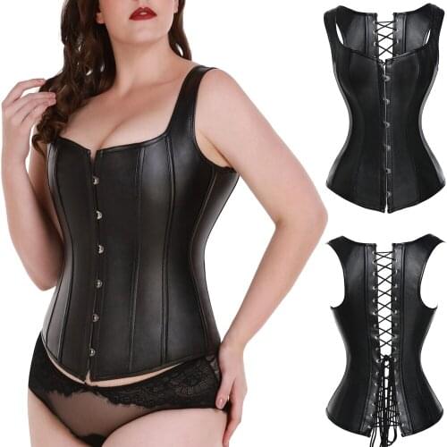 Corsets for Women Corset Top Bustier Overbust Lace Up Corset Plus Size Sexy Strong Boned Corset Bodyshaper Top Waist Cincher