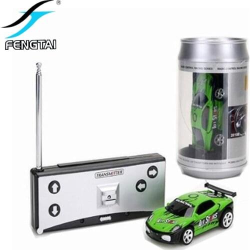 Mini RC Racer Cola Can Car Indoor Radio Remote Control Vehicle 27/40Mhz Micro Class Play Game Toy Small Gift to Young Boy