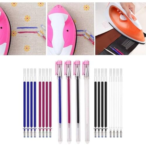 4PCS Heat Erasable Fabric Marker Pens Set with 20PCS Refills for Tailors Sewing Quilting Dressmaking Tailors Sewing Pens
