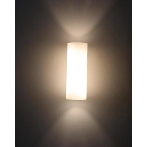 Wall Lamps Modern Simple Bedroom Bedside Lamps 1PCS*E14 Holder Stair Corridor Light Aluminum Lamp Body Glass Lampshade