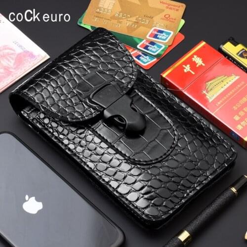 New Retro Waist Bag Black Fanny Pack Men Fashionable Purse Outdoor Mobile Phone Package Crocodile Grain Belt Bag Drop Shipping