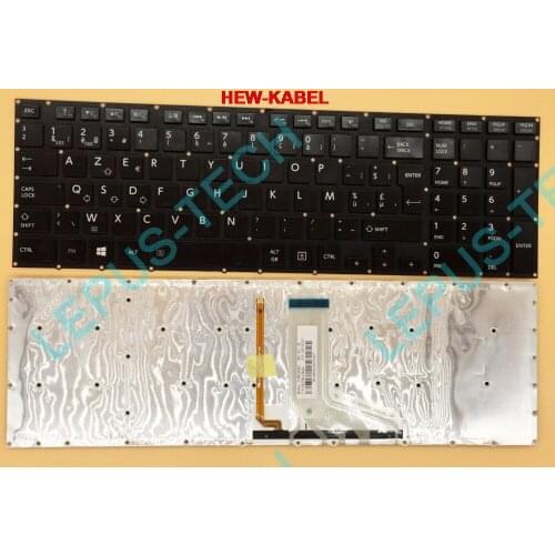 Original BE Keyboard for TOSHIBA P55 P55-A P55-B P55T-A P55T-B keyboard glossy black with backlight Belgium