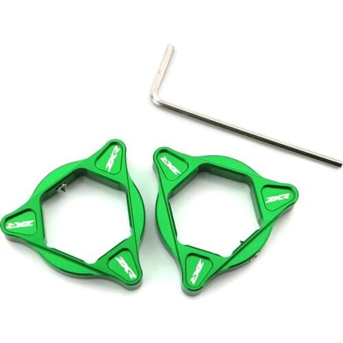 For KAWASAKI ZX6R ZX636R ZX6RR ZX10R ZX-14R ZX636R ZXR400 14mm/22mm Front Fork Preload Adjuster Hexagon Design CNC Aluminum