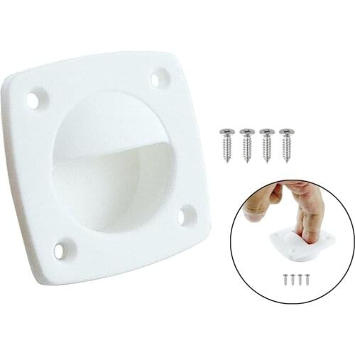 Plastic Sliding Door Handle Square Hatch Handle Motorboat Marine Boat Yacht Accessory with Screws