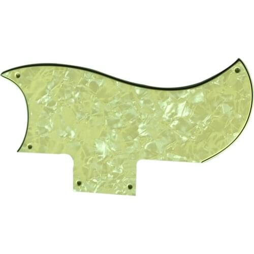 Pleroo Custom Guitar pickgaurd - For 61 SG Guitar Pickguard Scratch Plate , 4 Ply Cream Pearl