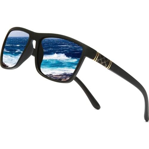 Brand Design Polarized Sunglasses Vintage Men Square Sunglass Male Coating Driving Sun glasses UV400 Shades Oculos de sol