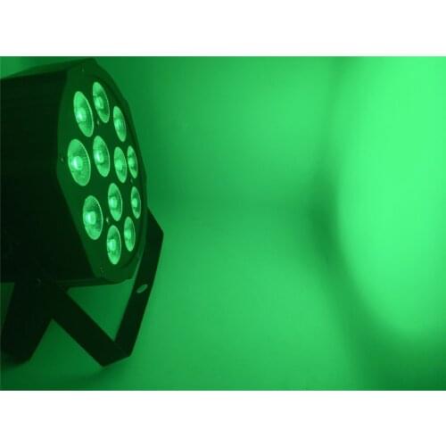 4 pz/lotto LED Par 12x12 W RGBW 4IN1 LED di Lusso 8 Canali DMX Led Flat Par dj dmx luci