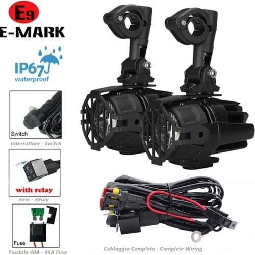 Universal Fogs Lights For Honda Africa Twin CRF1000L NC700X VFR1200X Crosstourer For Suzuki V-Strom DL 650 1000 For Kawasaki