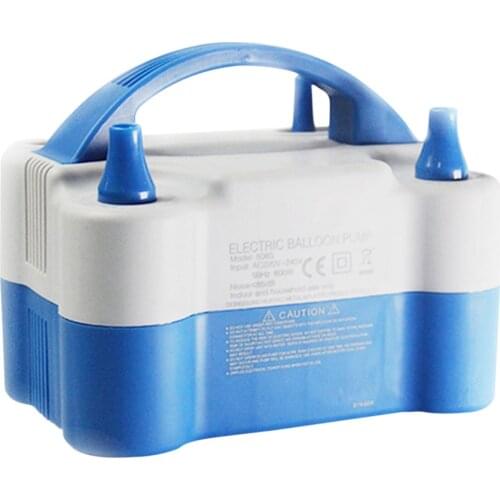 Portable Balloon Air Pump AC 220-240V 600W Electric Dual-Nozzle Air Blower Inflator Machine Portable EU Plug Inflatable Tool