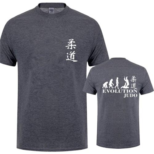 Funny Evolution of Judo T Shirt Short Sleeve Cotton Cool Design Judo T-shirt Men T Shirts OZ-389