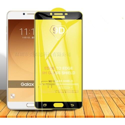 9D Protective Tempered Glass Full Screen Protector Glass For Samsung Galaxy C9 pro/C7 pro/C5 pro