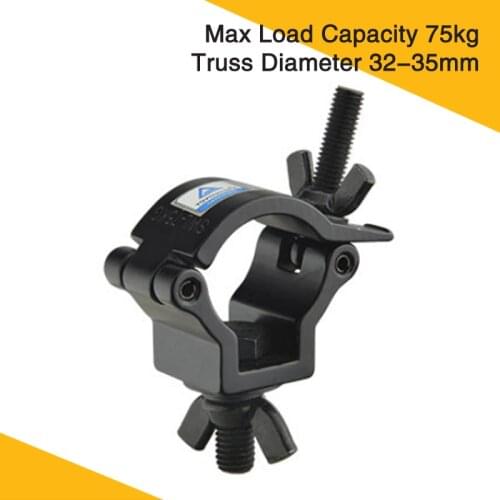 PACK 10PCS MINI JR TRUSS CLAMP LOT 30-35mm 75kg Aluminum Clamp Light Hook Mounting Lot Clamps For Stage Lights Trussing DJ Disco