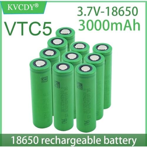 100% Original US18650 VTC5 Li-ion rechargeable 18650 battery for VTC5 30A 3000mah ForSony toys tools flashlight+free shipping