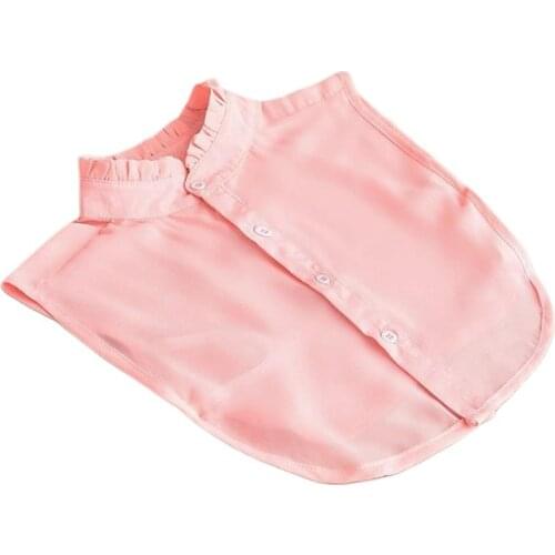 29 Styles Womens Detachable Fake False Collar Solid Color Retro Plaid Check Chiffon Half Shirt Blouse Adjust Clothes