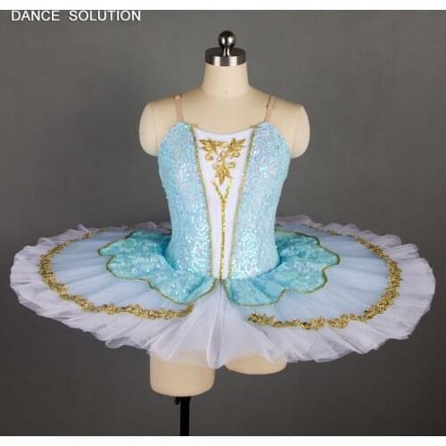 3 Colors Sequins Pancake Tutu Classical Ballet Dance Tutus for Adult Chlid Ballet Dancing Dress Ballerina Solos Costume BLL015