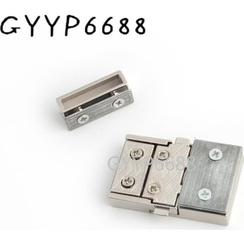 5-20sets 25*40mm Silver Zinc Alloy Silver Lock Bag Clasp Accessories for Leather Bag