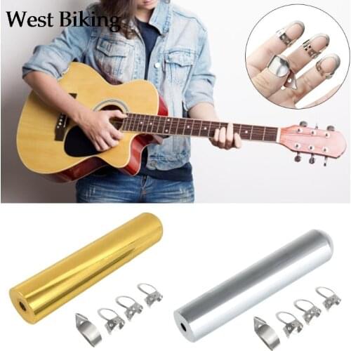 5 Pcs/Set Stainless Steel Tone Bar Guitar Lap Slide with Picks For Guitar Bass High Quality Guitar Parts & Accessories