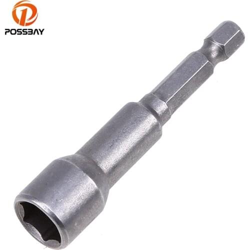 POSSBAY 8 mm/10 mm/12 mm/13 mm Motorcycle Hex Socket Nut Driver Socket Adapter Drill Bit Screwdriver Nutdriver Tire Repair Tool