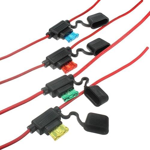 Car Auto 10A 15A 20A 30A Medium Size Waterproof Standard Blade Type Fuse Holder