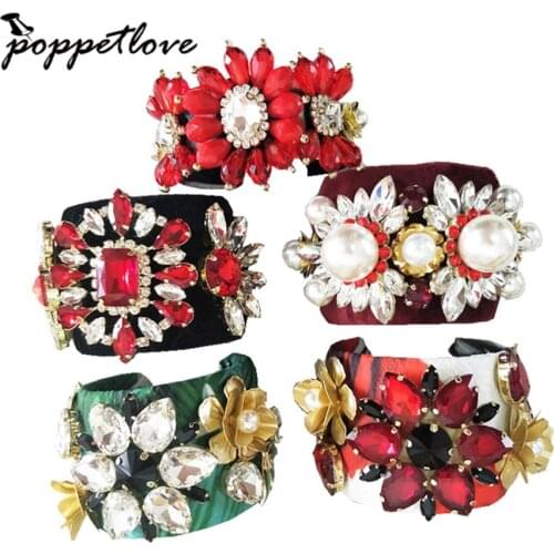 Geometric Double Round Shell Bracelet Red Color Bangles Classic Fashion Jewellery Opening Design Bracelet For Women Wedding