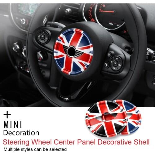 Steering Wheel Center Panel Car Sticker Decal Cover Stickers for MINI COOPERS ONE+ F54 F55 F56 F60 F57 Countryman Clubman