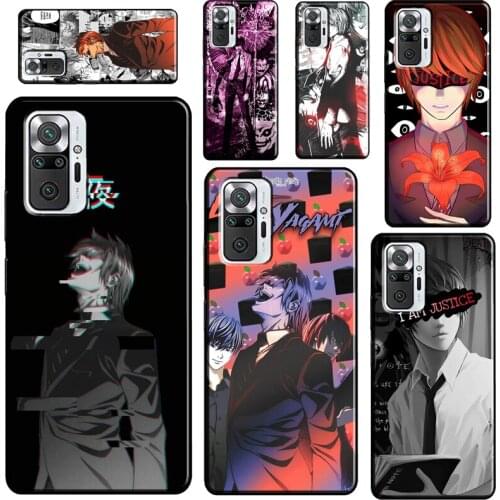 Light yagami DEATH NOTE For Xiaomi Redmi Note 9 Pro 8 9S 8T Note 10 Pro Phone Case For Redmi 9T 9A 9C 7A 8A Cover