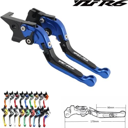 For Yamaha YZF R6 2005 2006 2007 2008 2009 2010 2011 2012 2013 2014 2015 2016 Logo(YZF R6) Motorcycle Brake Clutch Levers