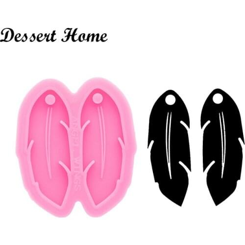 DY0406 Tassel/Feather/Hook shape Earrings Epoxy Resin Molds for DIY Jewelry Shiny Glossy Silicone Mold Wholesale