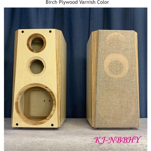 HIFI DIY Custom 6.5 Inch 8 Inch 10 Inch Bookshelf Three-way Speaker Empty Box Finland Sea Birch Plywood