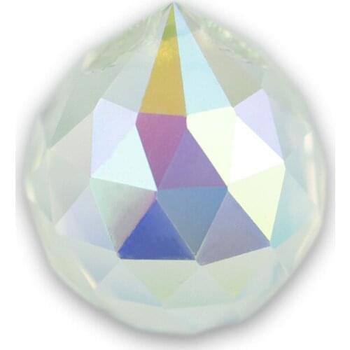 Big Sales 30mm 1Pcs Many Colors Glass Ball Crystal Pendants For Chandeliers Home/Wedding Lamp Decor Ornaments