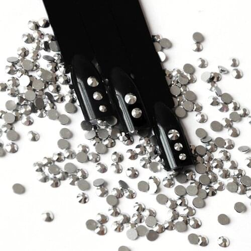 Crystal Light Chrome Nail Art Decorations Non HotFix Flatback Rhinestone Glass Stone Accessories All for Nail Design DIY