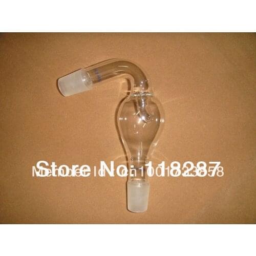 Glass Bent anti splash adapter,24/29 joint Anti-splash Adapter,laboratory glass,lab glassware