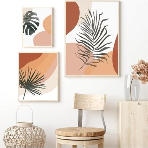 Boho Gallery Wall Art Picture Abstract Botanical Art Canvas Painting Nordic Home Decor Poster and Prints For Living Room Bedroom