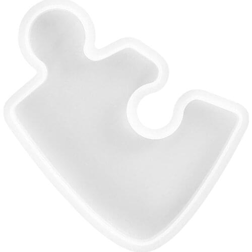 DIY Coasters Puzzle Silicone Mold Epoxy Resin Casting Making Mould Ornament