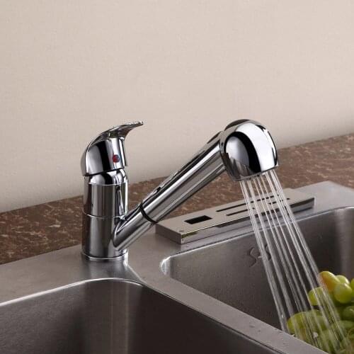 Reka sanitary hot new fashion high-grade chrome kitchen faucet full copper kitchen faucet hot and cold rotatable