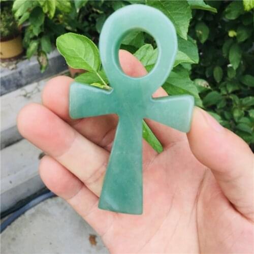 Natural crystal anka dongling jade gem carving home decoration