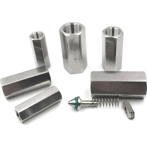 1Pcs 1/8" 1/4" 3/8" 1/2" BSP internally threaded brass pneumatic full port check valve for air, water, oil, natural gas