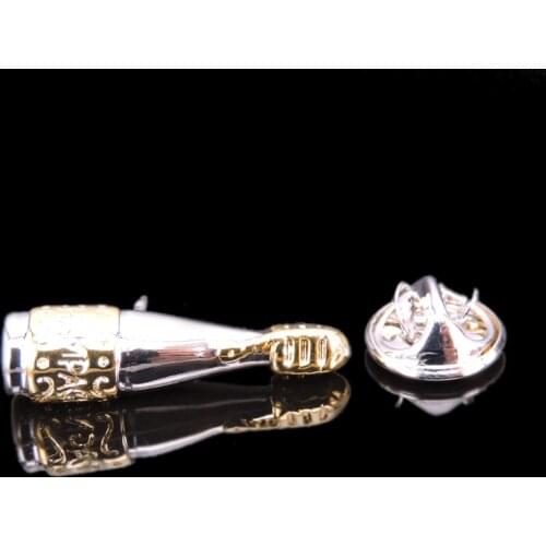 High-quality Brooch Lapel Pin For Successfu Men Pins wine bottle Neckpin Collar Badge Jewelry Broche Clothing accessories