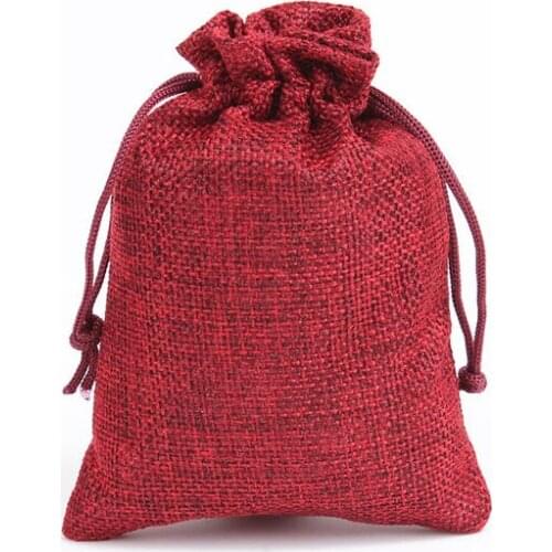 Custom jute drawstring jewelry gift bags for jewelry storage and packaging balance for order 100047587324905