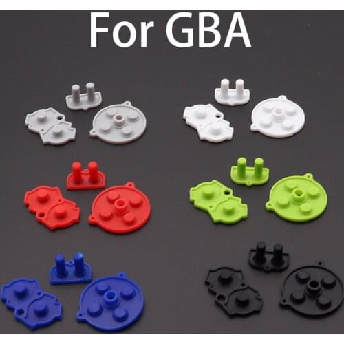 1Set Colorful Rubber Conductive Buttons A-B D-pad for Nintend GameBoy Advance GBA Silicone Conductive Start Select Keypad