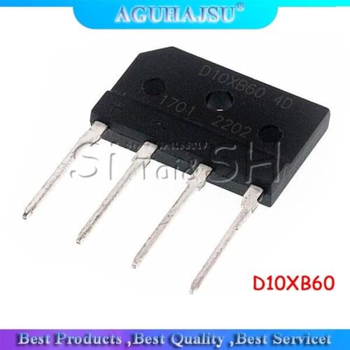 10PCS D10XB60 bridge rectifier 10A 600V D10 XB60 new and original IC