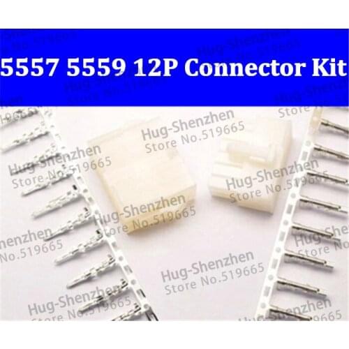 100sets 4.2mm 5557/5559 12 Pin wiring terminal Electrical connector kit (Housing+Terminal) for automotive ect