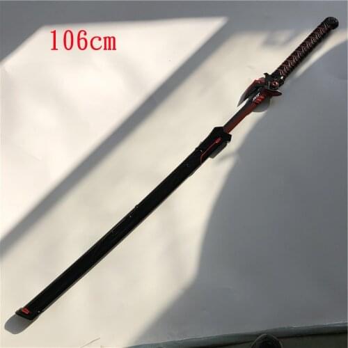 106cm Cosplay Overwatch Game Genji Evil Spirit Sheath Knife Dragon Blade Shimada Genji Katana Role Play PU Weapon Prop Sword