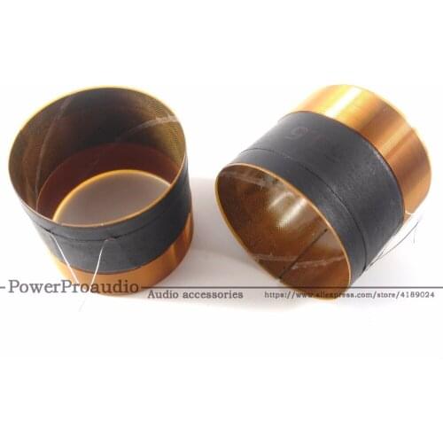 2PCS /LOT 50.5mm mm skeleton:White aluminous, woofer / loudspeaker / speaker voice coil 2 layers