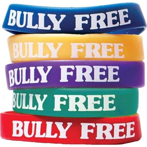 300pcs Bully Free Silicone Wristbands Bracelets Free Shipping by DHL