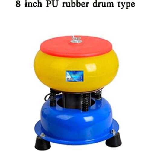 8 Inches Jade Vibration Polishing Machine Automatic Jade Vibration Barrel Grinding Machine Small Vibration Polisher Sander