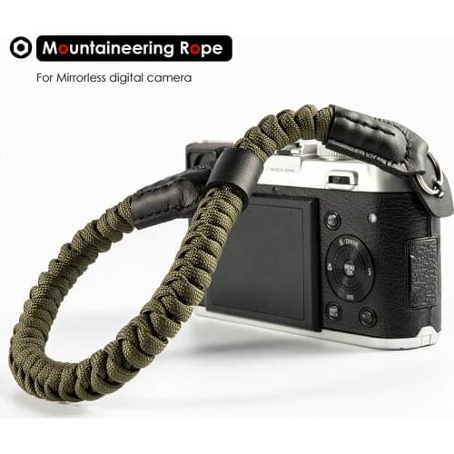 Mountaineering Nylon Rope Camera Wrist Hand Strap Belt for Mirrorless Digital Camera Leica Canon Nikon Olympus Pentax Sony