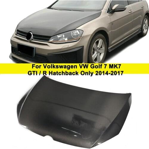 Carbon Fiber Auto Car Front Engine Bonnet Hood Cover for Volkswagen VW Golf 7 VII MK7 Hatchback GTI / R 2014-2017