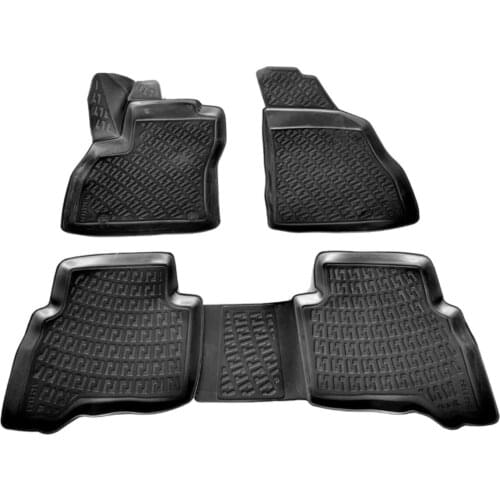 3D Car Floor Mat Black 4 cm Raised Borders For Peugeot Bipper 2008 - 2019 Perfect Fit Odorless Allergy Free Easy to Clean
